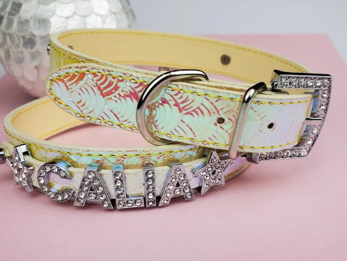 Fire Opal Personalized Pet Collar